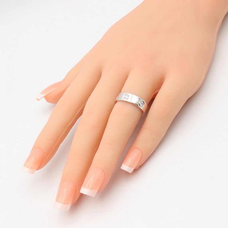 Cartier Ring ・ring Love Ring 6PD 18K White Gold (white Gold) Diamond Love Ring