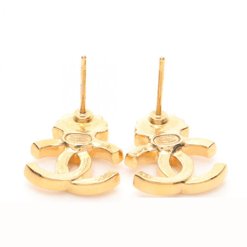 Chanel Earrings Cocomark Shell Gold GP (gold Plated) Cocomark Earrings Ladies