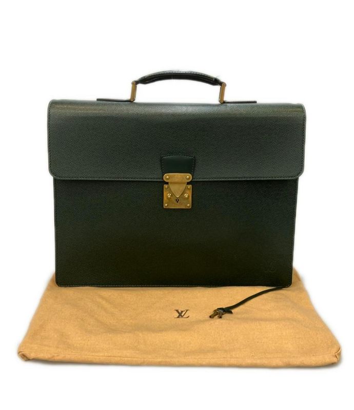 Louis Vuitton Business Bag Briefcase Taiga Serviette Moscova M30034 Men's Louis