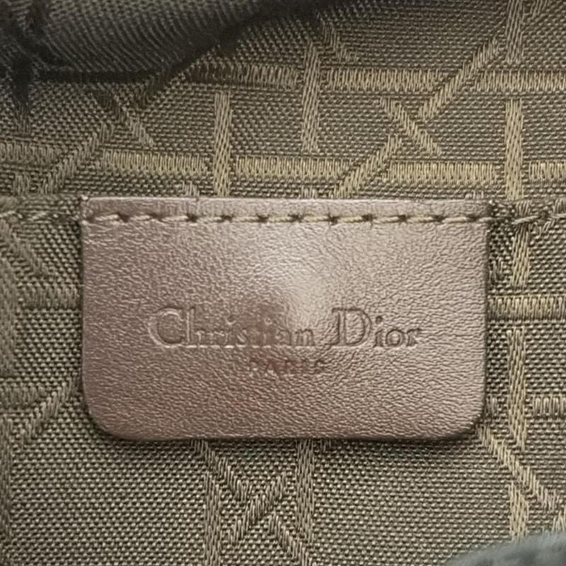 DIOR Christian Dior Handbag Maris Pearl Khaki X Black