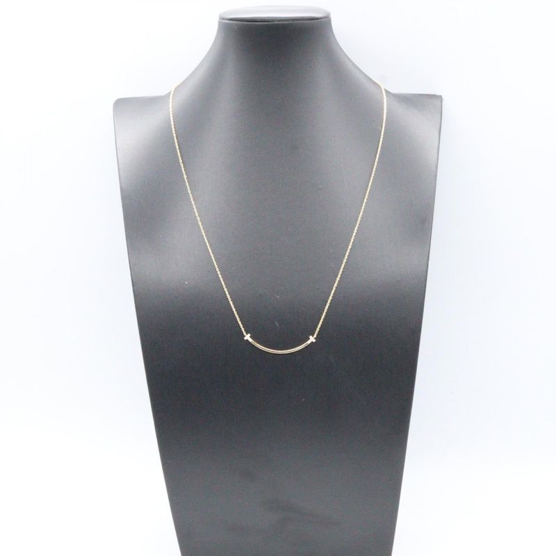 Tiffany & Co Tiffany&co Necklace T Smile Small Necklace Diamond 74957013 Neck