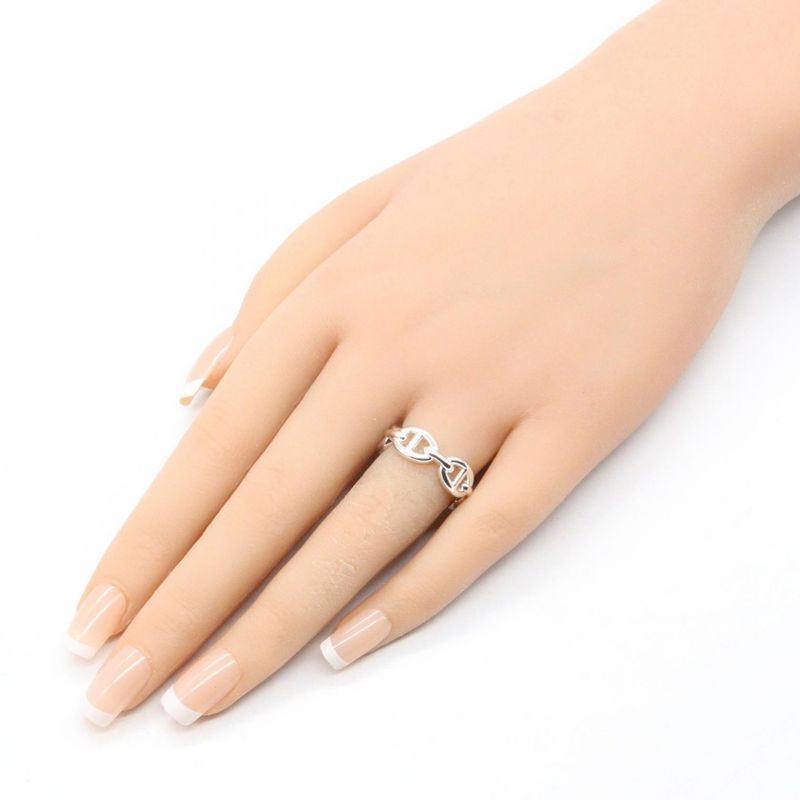 Hermes Ring ・ring Chaine D'ancre Enchene PM Ring He109507b052 Silver 925 Chaine