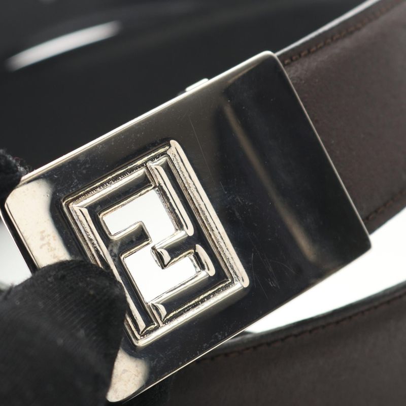 Fendi Belt FF Logo Leather