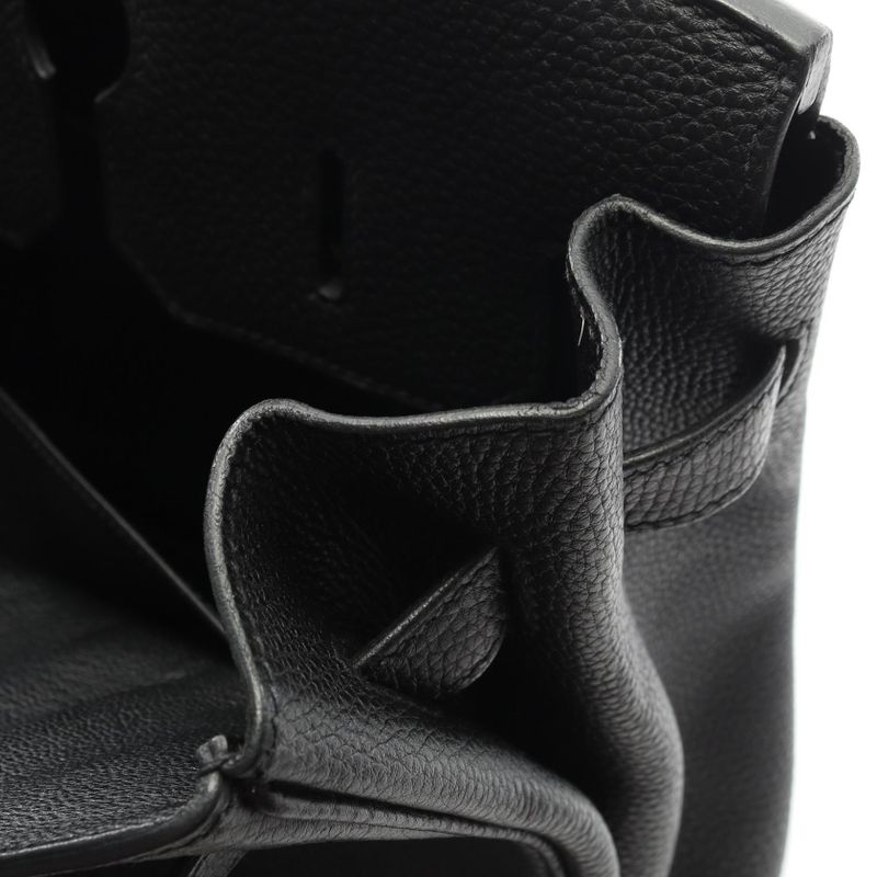 Hermes Handbag Birkin 35 Black Leather Birkin 35 Black Ladies Used B