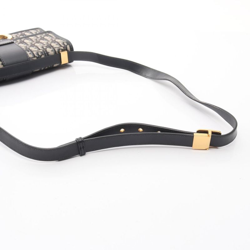 Dior Shoulder Bag 30 Montaigne Oblique Jacquard M9203utzq_m928 Navy Canvas