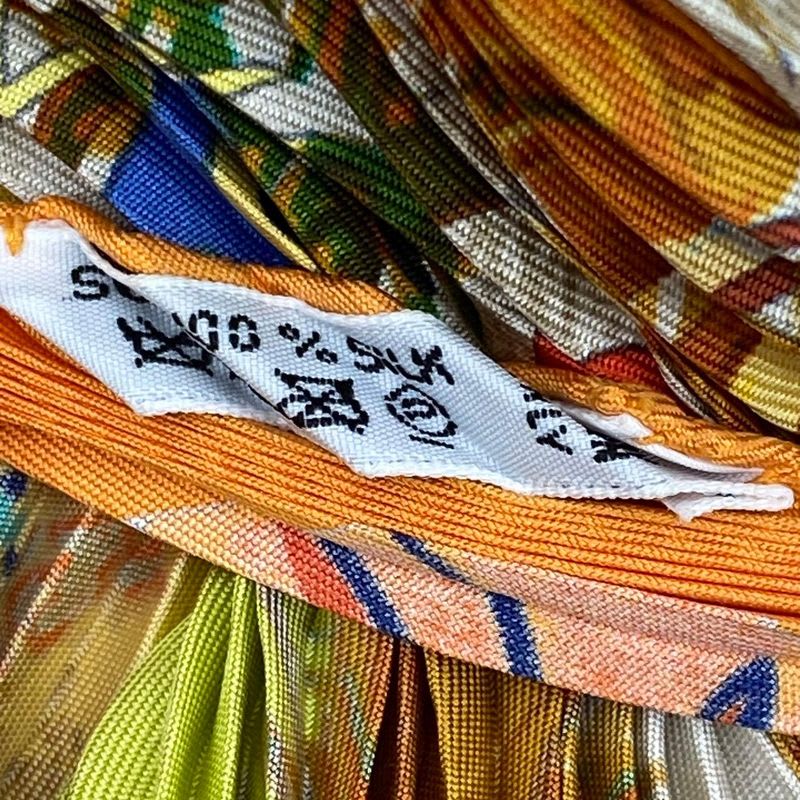 Hermes Scarf Pleated Silk Kuggor Tree Fashion Item