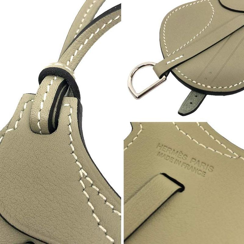 Hermes Bag Charm Paddock Sailor Sauge Swift Leather