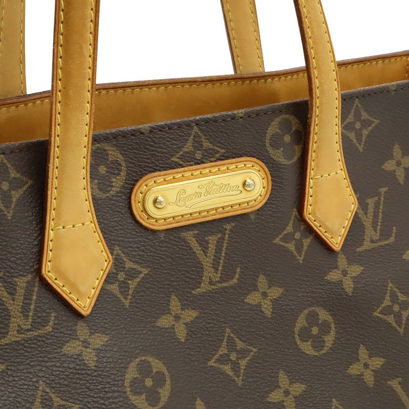 Louis Vuitton Monogram Wilshire PM Handbag Tote Bag M40595