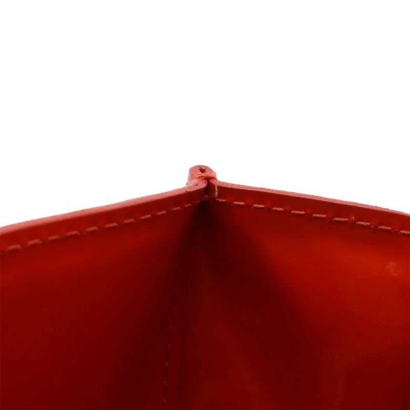 Louis Vuitton Monogram Vernis Lead PM Handbag Mini Tote Bag Rouge Red M91088
