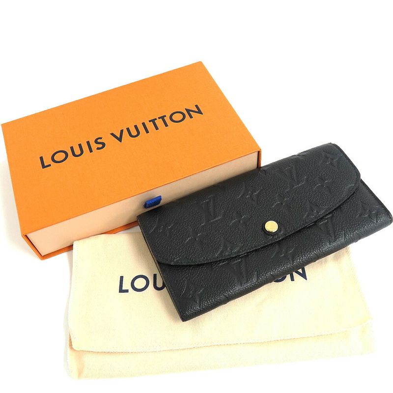 Louis Vuitton Monogram Empreinte Portefeuille - Emily - Noir Black