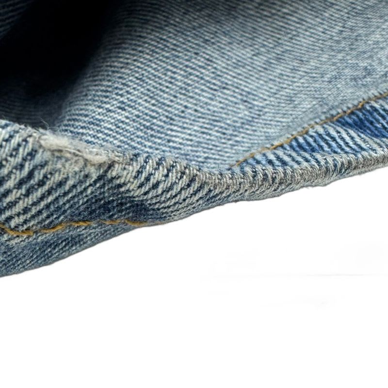 Loewe 23 SS Trompe Loeil Jeans Denim Pants S359 Y11 X77 Indigo 34