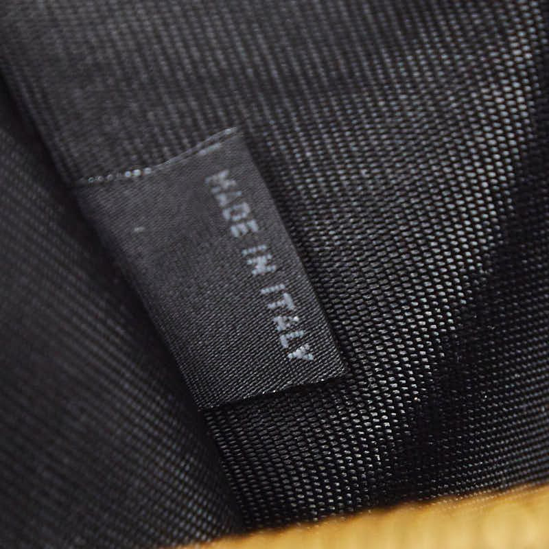 Prada Flower Hula Haw Aii Black Leather Women's