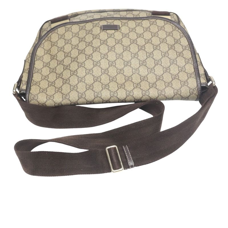 Gucci GG Plus Shoulder Bag Supreme Brown