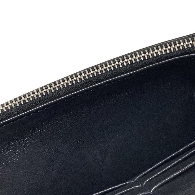 Balenciaga Wallet Everyday 502027 Black X White X Silver Chain Wallet Leather