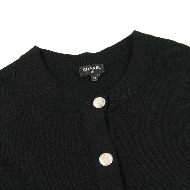 Chanel Cardigan Here Mark Button P72780k10442 Cashmere Cardigan Women's Used a
