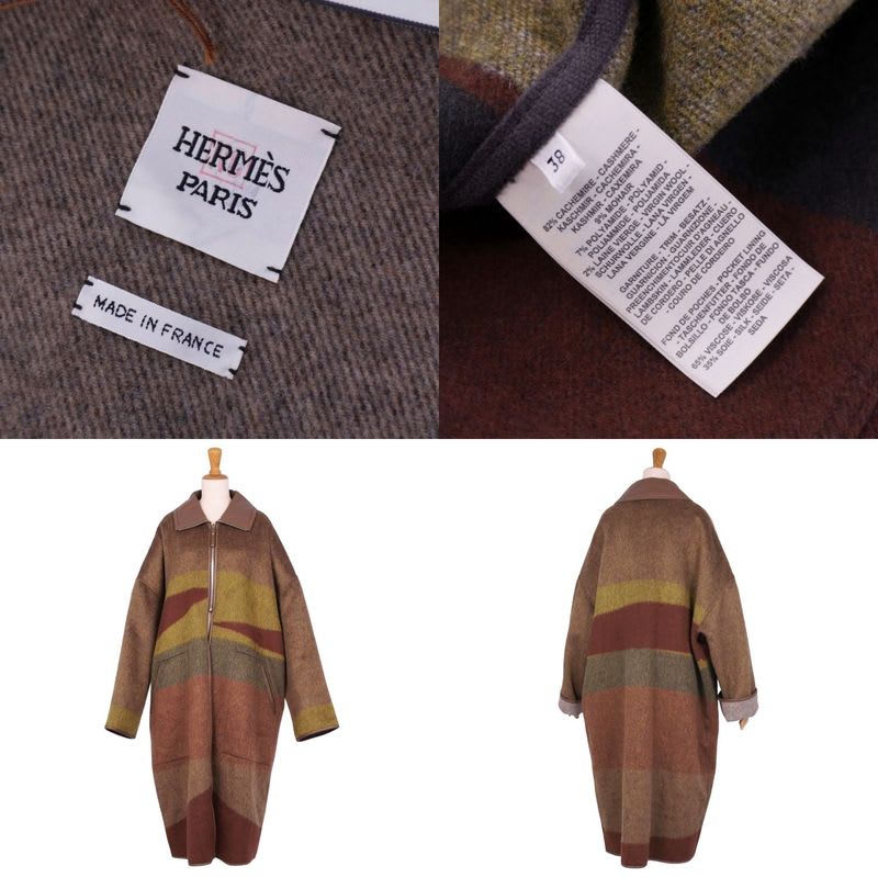 Hermes 2022 Long Coat Zip Up Double