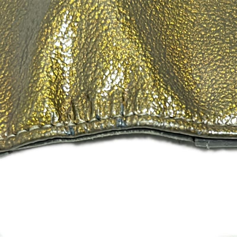 Chanel Long Wallet - Khaki Coco Mark Silver Hardware Leather