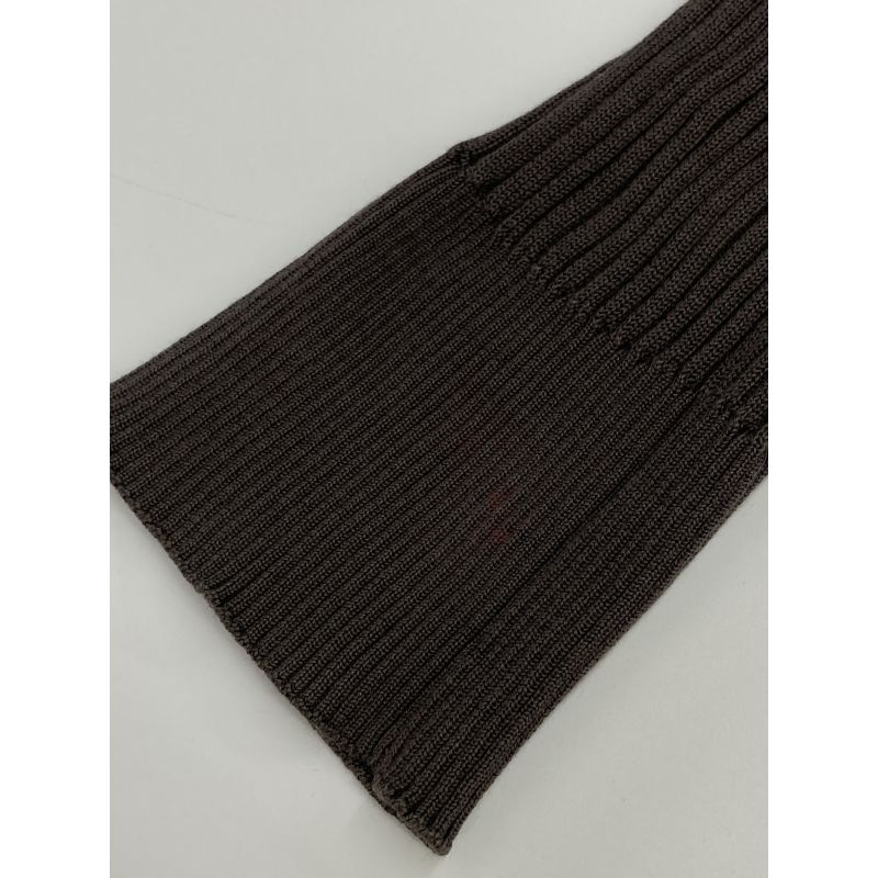 Chanel P40753k03011 Brown Silk Cotton Cashmere Blend Cardigan 38