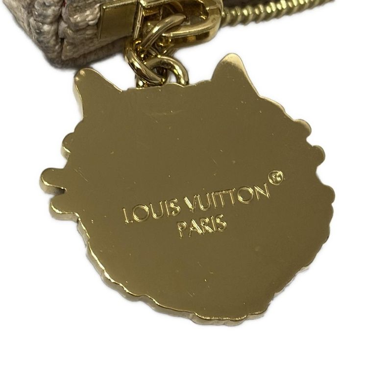 Louis Vuitton Pouch Card Key Case Pochette ・cles S M25758 Meow Glam Grace