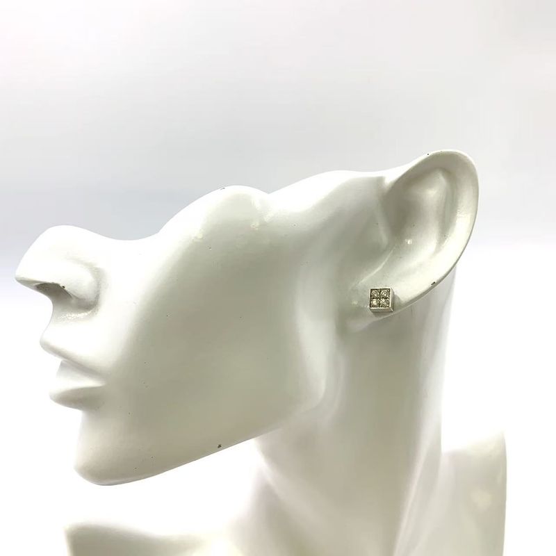 Bvlgari Lucia Diamond 18k White Gold White Gold Earrings