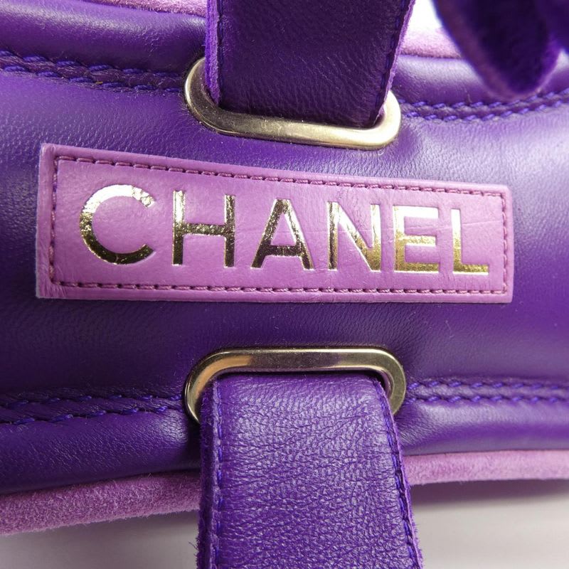 Chanel Size 35 Suede Purple Sandals