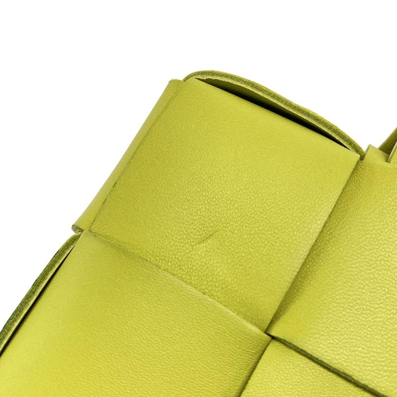 Bottega Veneta Waist Pouch Maxi Intrecciato Cassette Belt Bag Yellow Green Mini