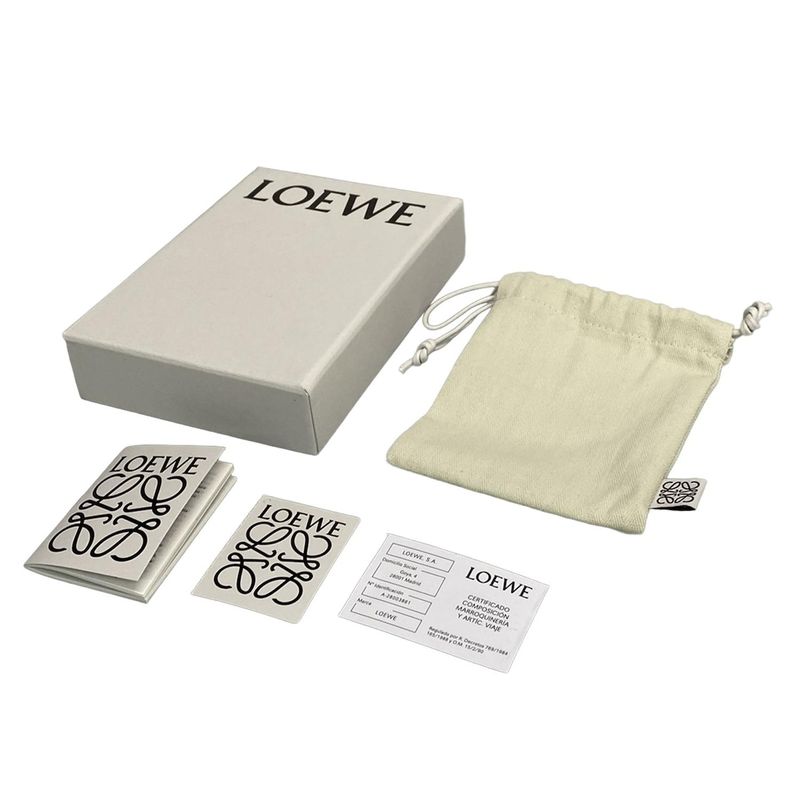 Loewe Trifold Wallet Trifold Wallet C660tr2x01 Beige X Yellow Leather