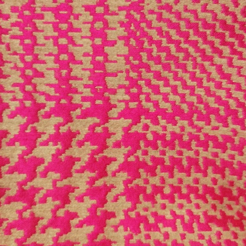 Fendi Long Skirt Size 36 S Women's - Gray Beige X Pink Partial Houndstooth