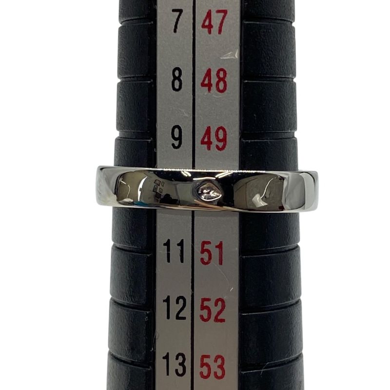 Chanel Camellia Ring 750wg White Gold 1p Diamond Flower Motif Silver Chanel