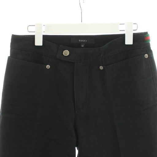 Gucci Pants Slacks Cotton 42 Black 255234 Zj208 An1