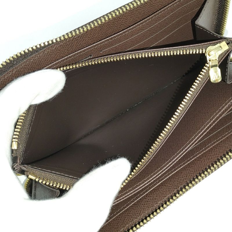 Louis Vuitton Zippy Wallet Round Zipper Long Wallet Damier Ebene N41661