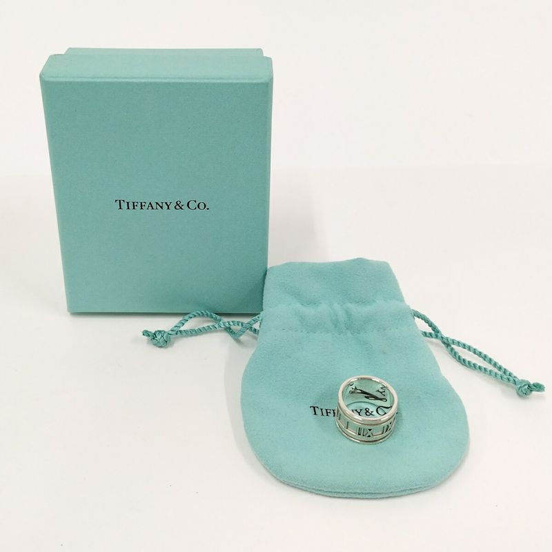 Tiffany & Co Atlas Ring Silver Sv925 Approx 12
