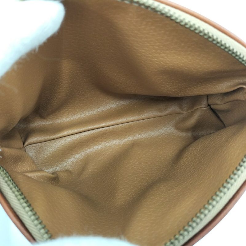 Celine Pouch Macadam Leather Brown