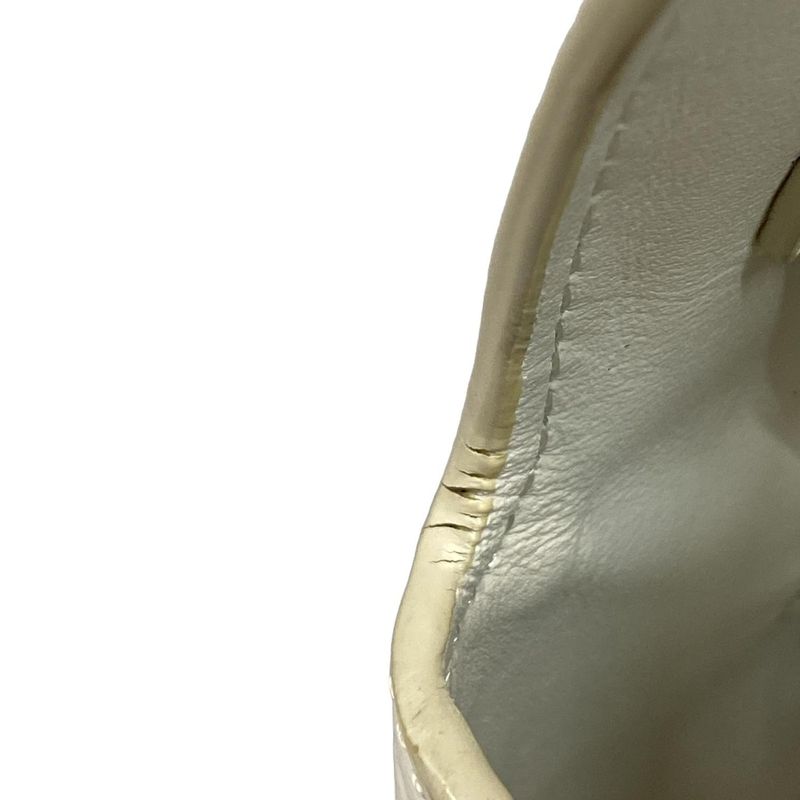 Balenciaga Shoulder Bag Downtown XS 671355 White Shape Pressed Leather