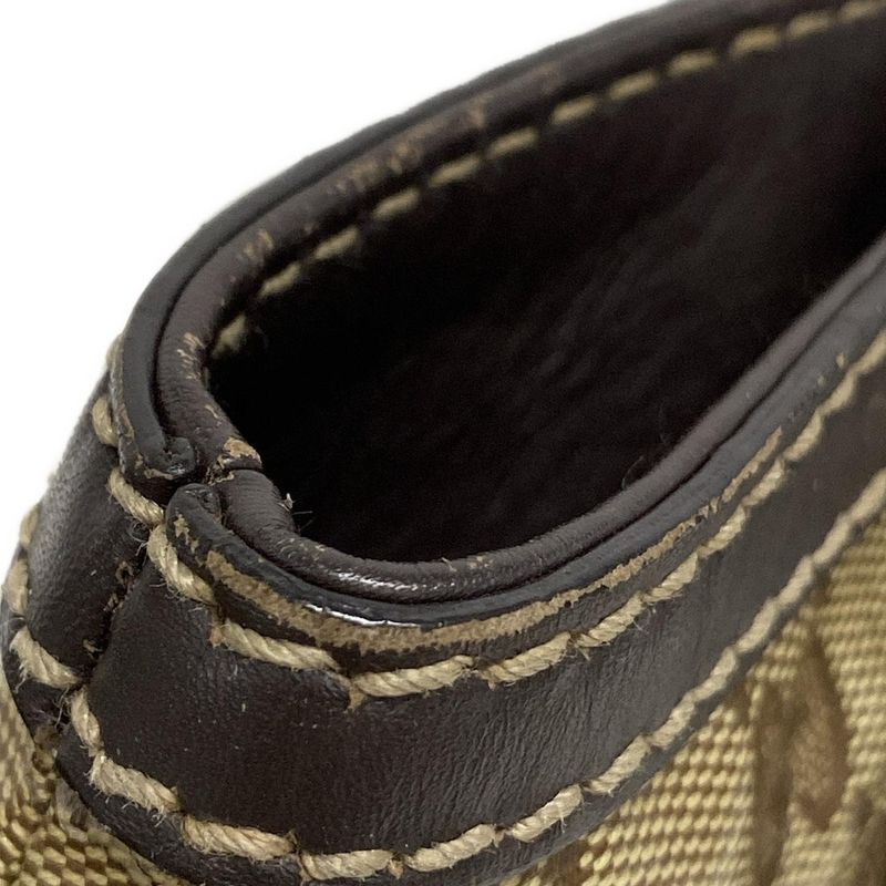 Gucci Tote Bag Crystal GG 223964 Dark Brown Leather