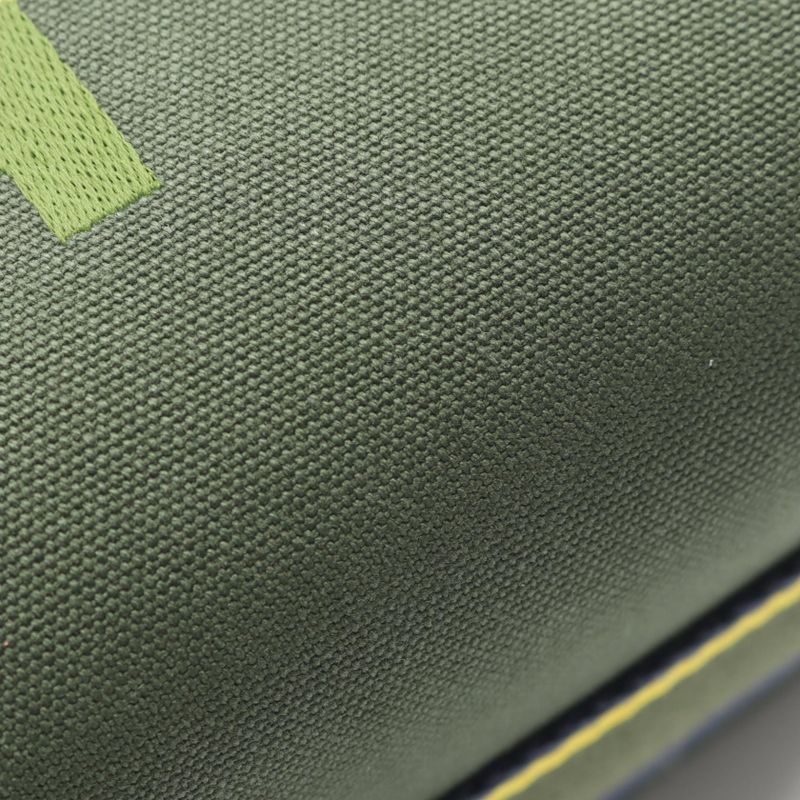 Hermes Handbag Brid a Black PM Dark Green Yellow Canvas