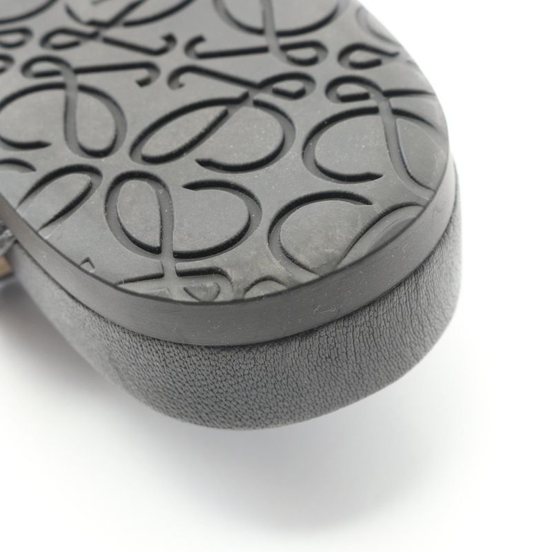 Loewe Sandals Ease L814465x59 Black Leather Sandals L814465x59 Ease Women's