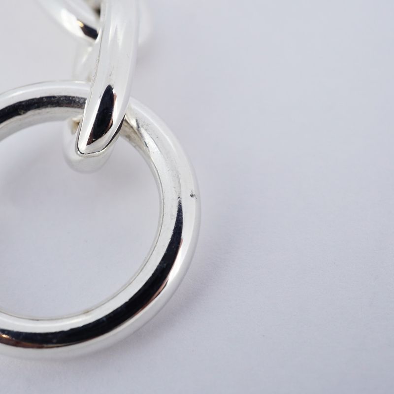 Hermes Bracelet Chaine D'ancre MM 14 Frames Silver 925 Ladies