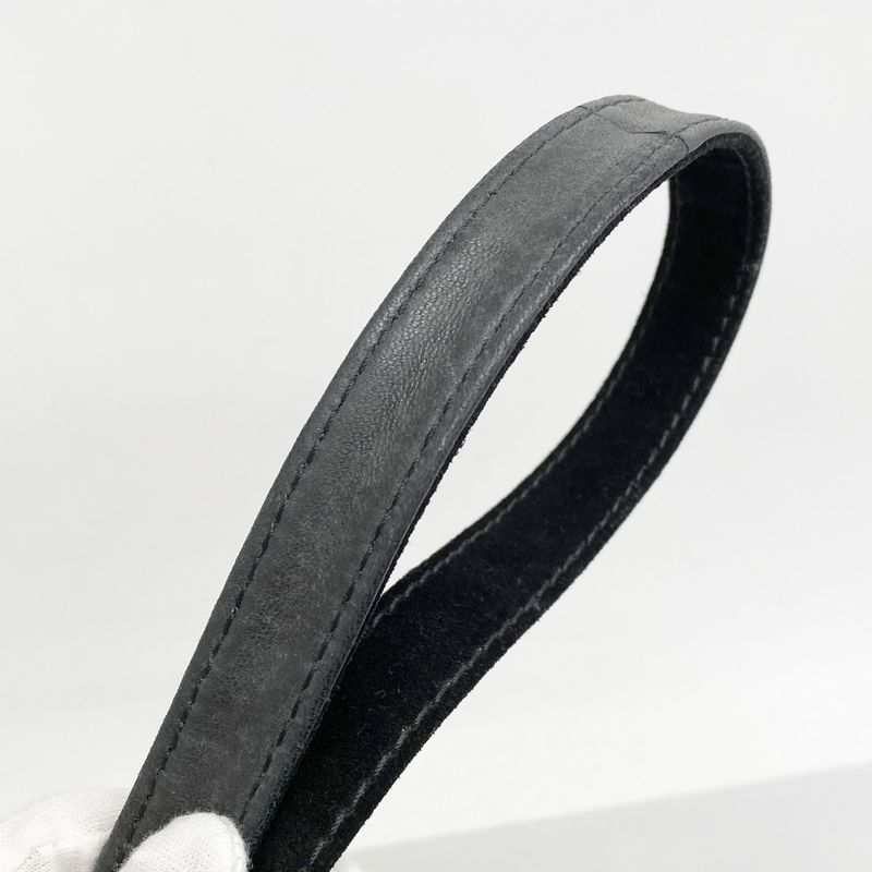 Chanel Handbag Matelasse Suede Black Silver Hardware 2way Bag Ladies