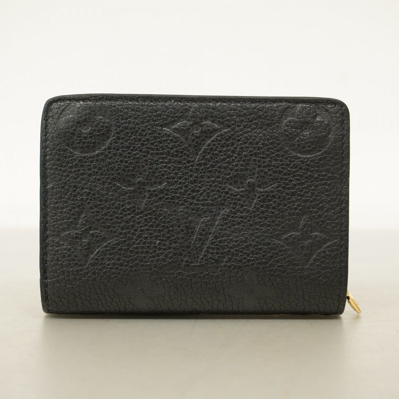 Louis Vuitton Wallet Monogram ・empreinte Portefeuille M80151 Noir Black Women's