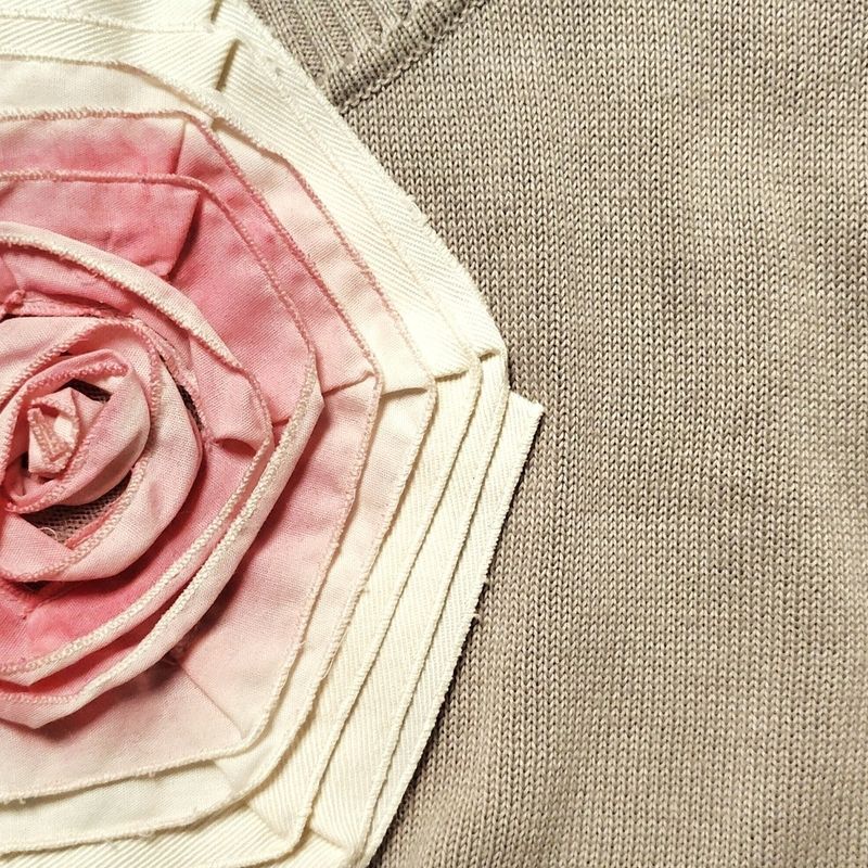 Fendi Cardigan Size 40 M Women's - Beige X Pink X White Short Sleeve