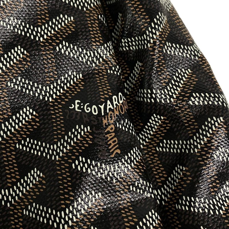 Goyard Garment Case Mayfair Black X White X Navy Markage Leather