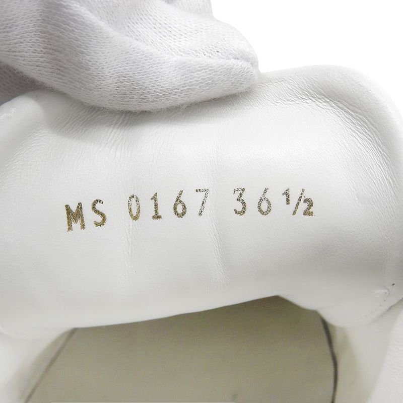 Louis Vuitton Front Row Sneakers Shoes Women's White 36 1 2 Made In 17 36 1 2