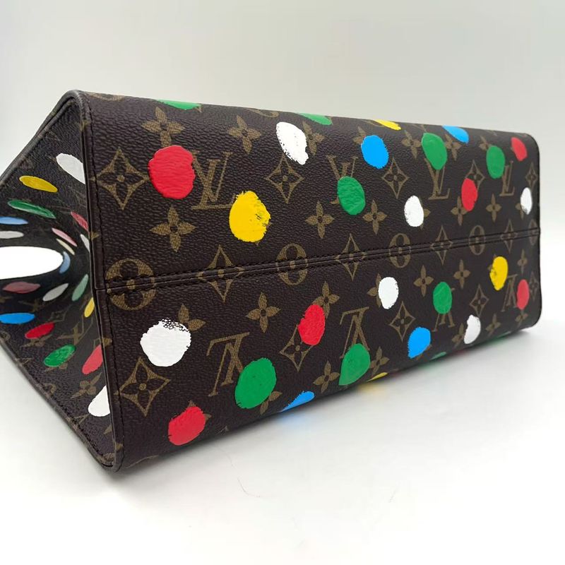 Louis Vuitton on the Go MM Monogram Yayoi Kusama Collaboration Rfid Compatible