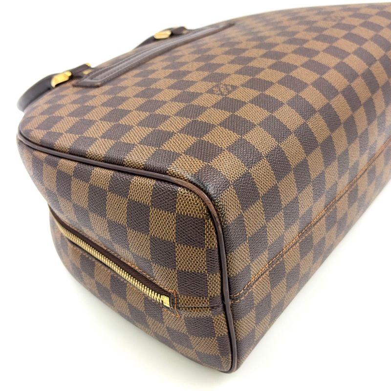 Louis Vuitton Nolita Damier Ebene Damier Ebene Leather ×pvc Brown Handbag Gold