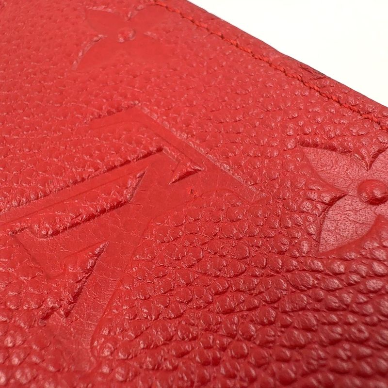 Louis Vuitton Zippy Wallet Monogram Empreinte Monogram Empreinte Leather Red
