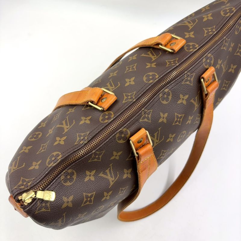 Louis Vuitton Flannery 45 Monogram Leather ×pvc Brown Shoulder Bag Gold M51115