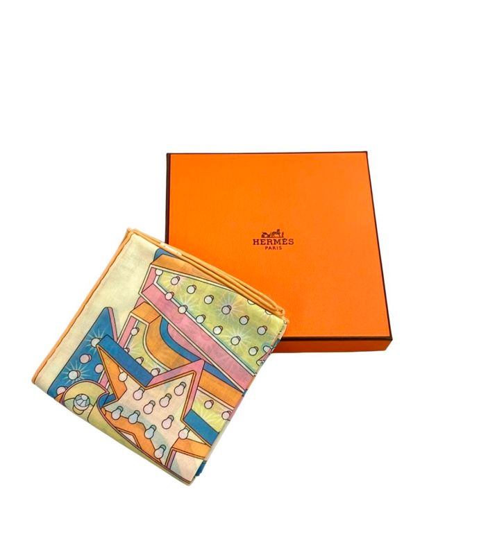 Hermes Handkerchief Carre 45 Gavroche Electric Ladies Hermes