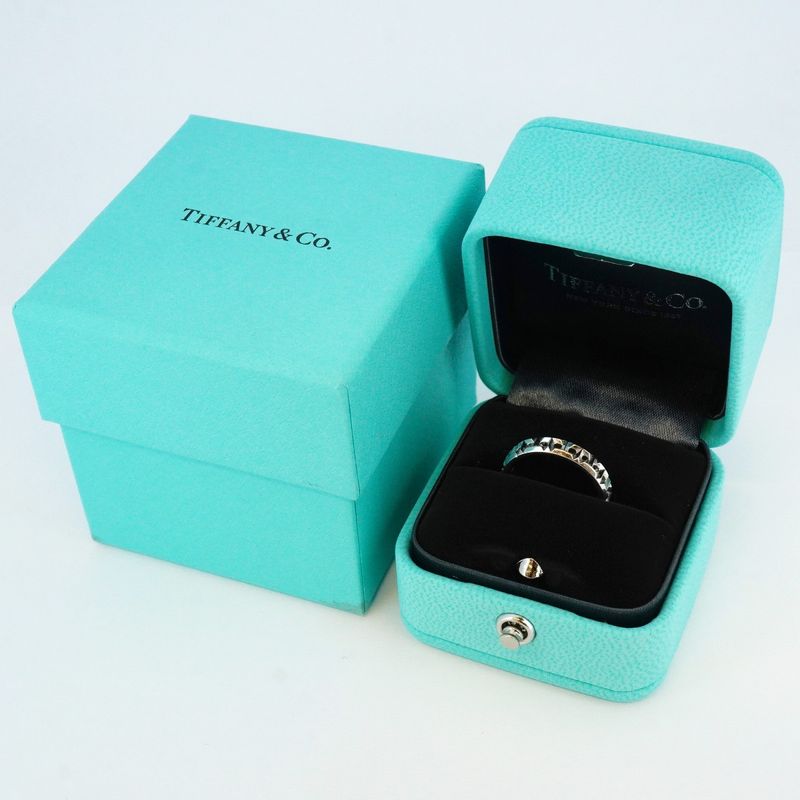 Tiffany & Co Ring T True 18k White Gold White Gold No 7.5 Women's