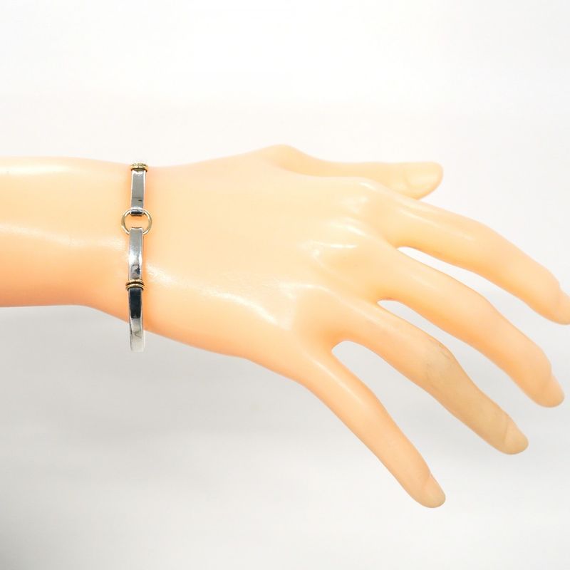 Tiffany & Co Bangle Hook & Eye 18k Yellow Gold Yellow Gold Silver 925 Ladies
